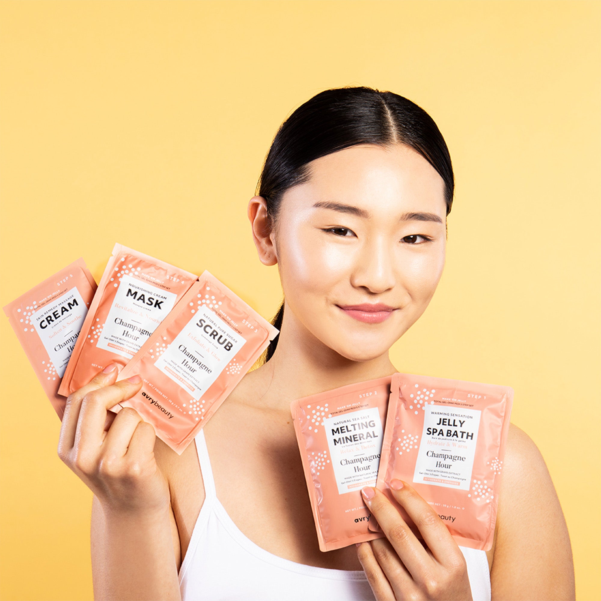 Champagne Hour Total Gel-Ohh! Pedi Spa Set Pedicure Kit | AvryBeauty