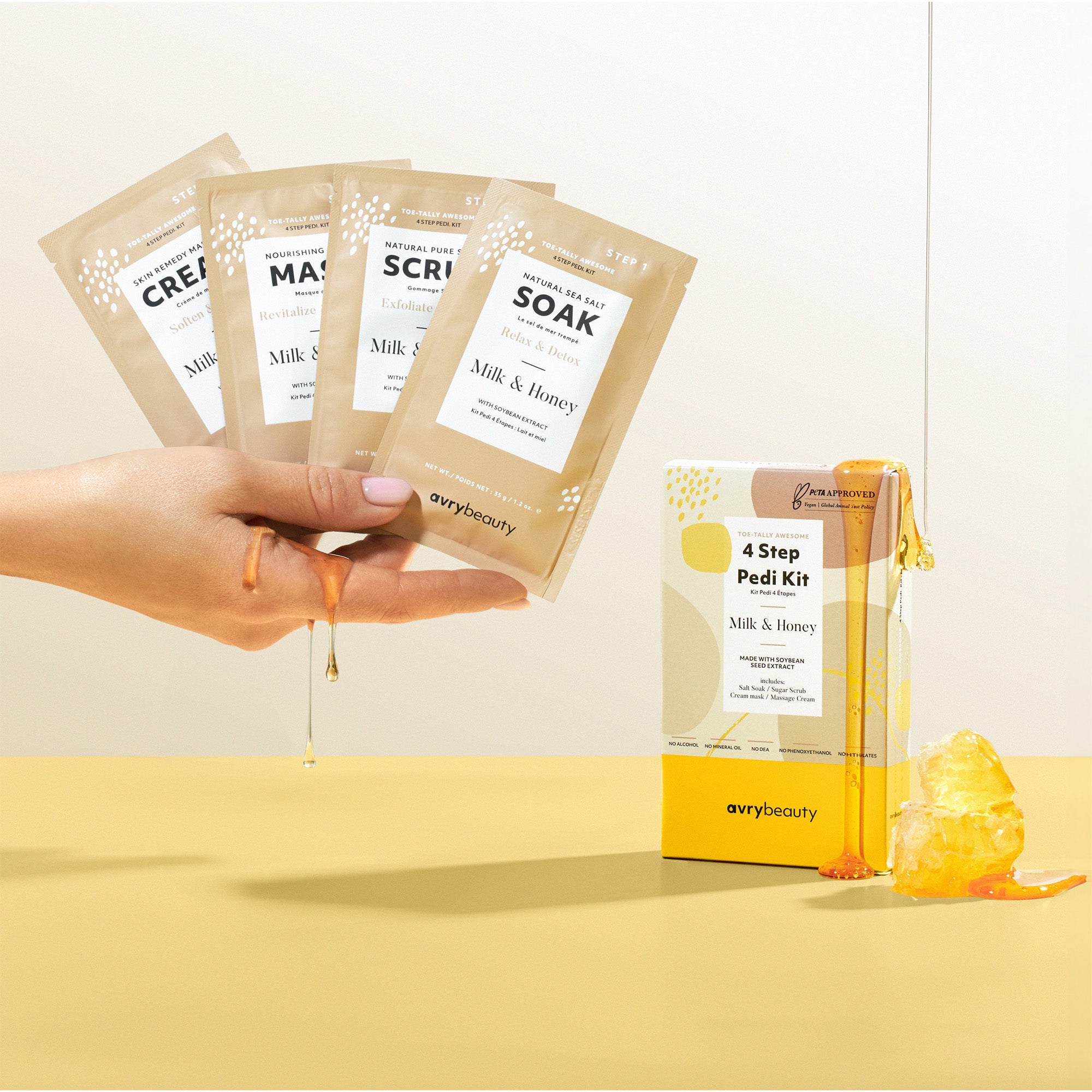 Milk & Honey 4-Step Pedi Kit | AvryBeauty