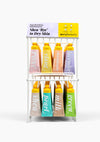 Shea Bye to Dry Skin Kit featuring moisturizing hand creams atop a white background.