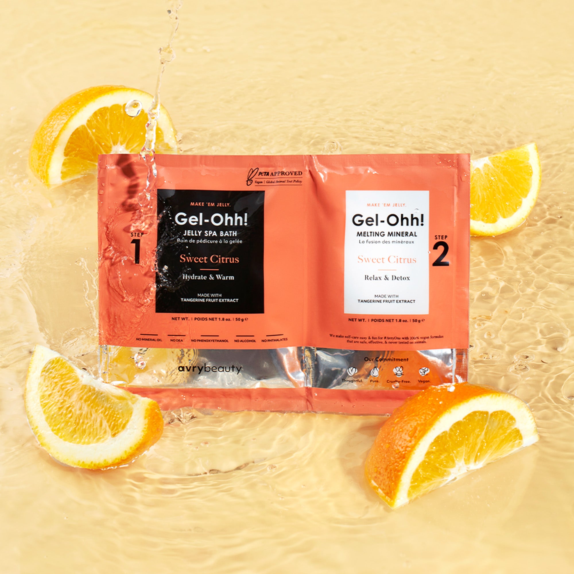 Sweet Citrus Gel-Ohh Jelly Spa Bath Pedicure Kit | AvryBeauty