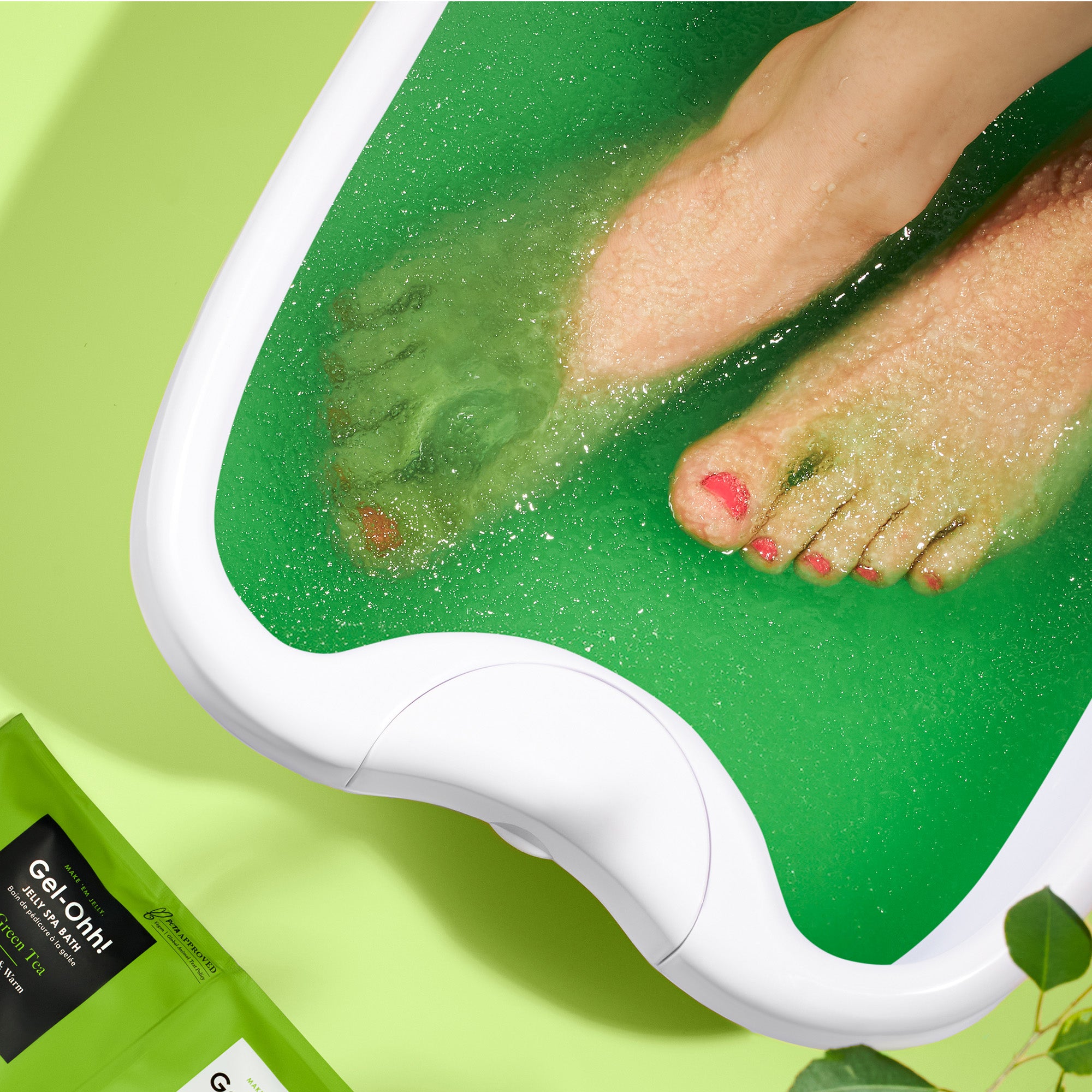 Green Tea Gel-Ohh Jelly Spa Bath Pedicure Kit | AvryBeauty