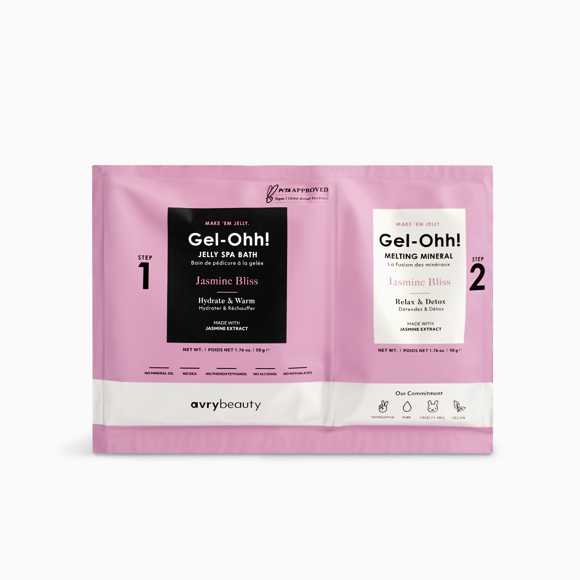 Jasmine Bliss Gel-Ohh! Jelly Pedicure | AvryBeauty