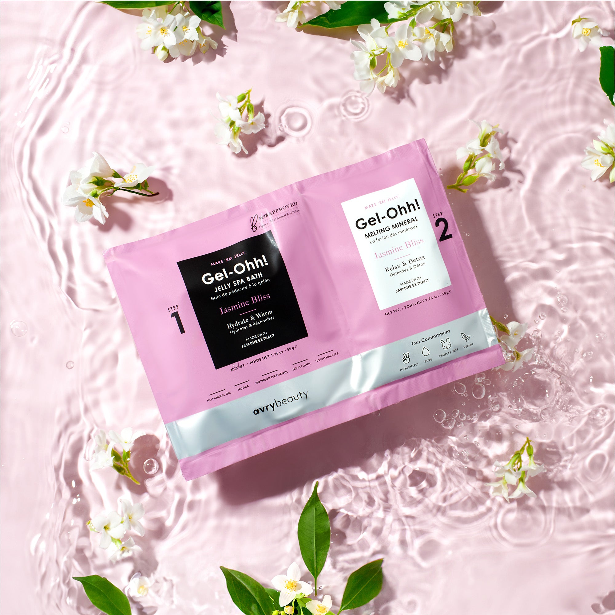 Jasmine Bliss Gel-Ohh! Jelly Pedicure | AvryBeauty