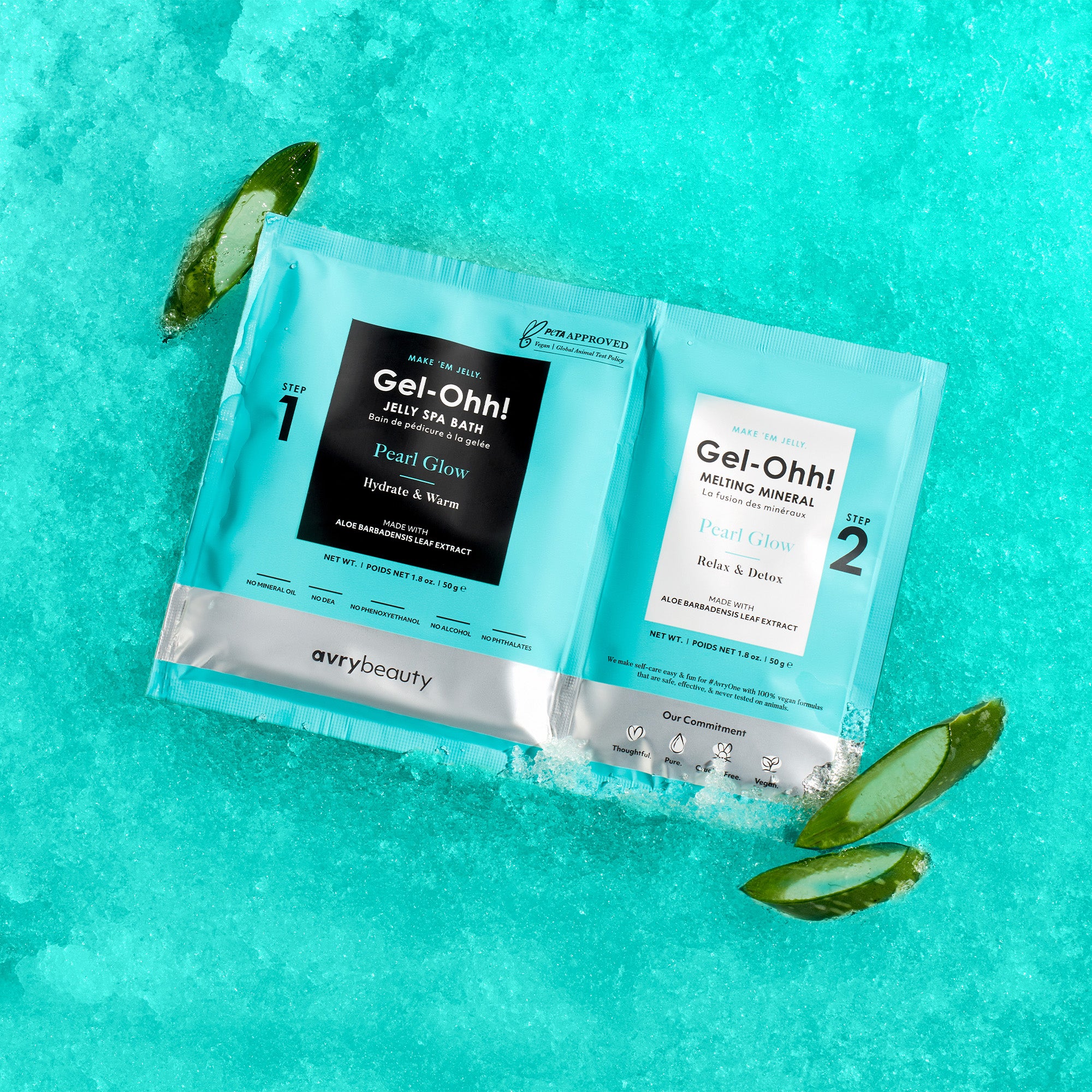 Pearl Glow Gel Ohh Jelly Spa Bath Pedicure Kit