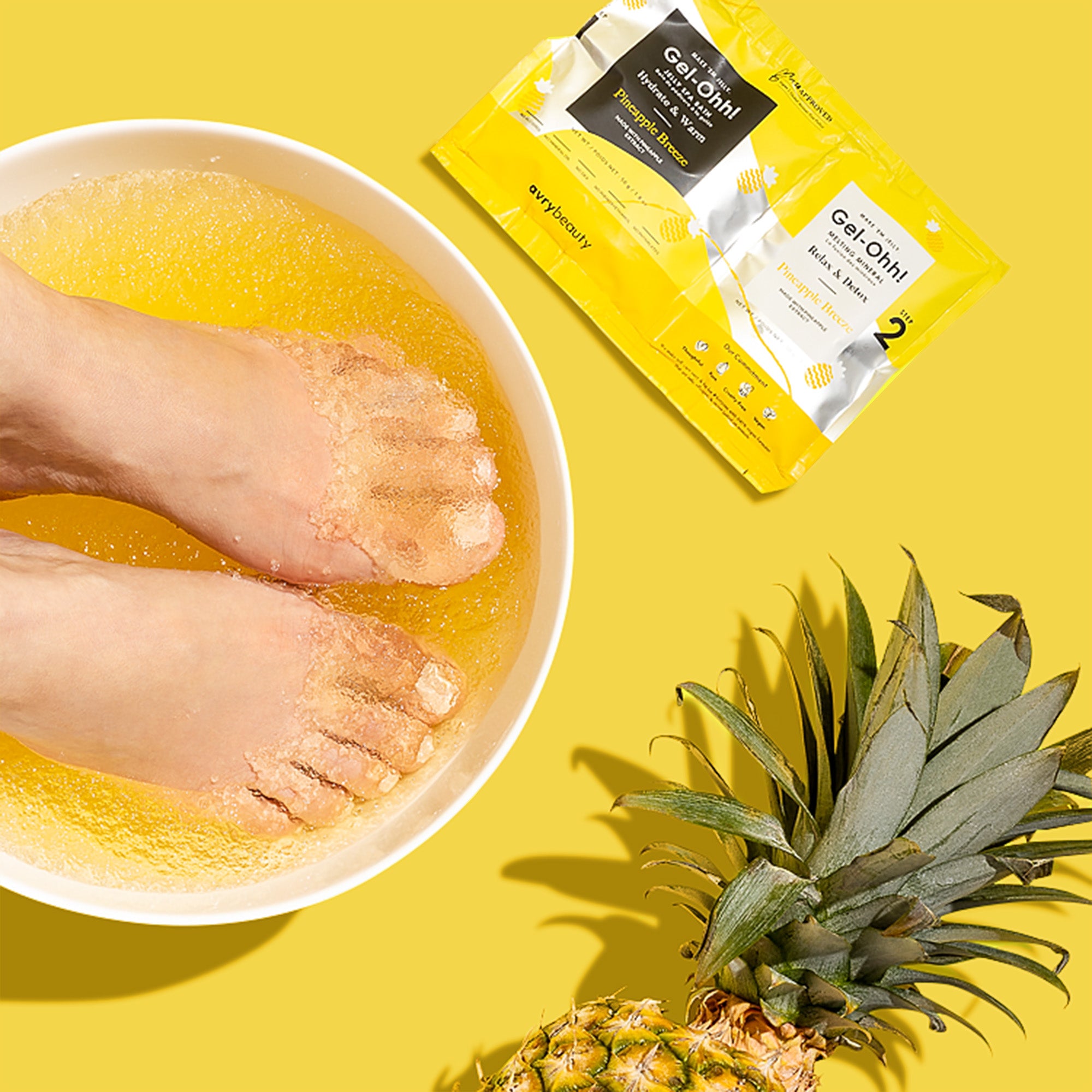 フェイスジェル・ゲル FairLady Rich Gel Pineapple Breeze Gel-Ohh Jelly Spa Pedicure Kit | AvryBeauty