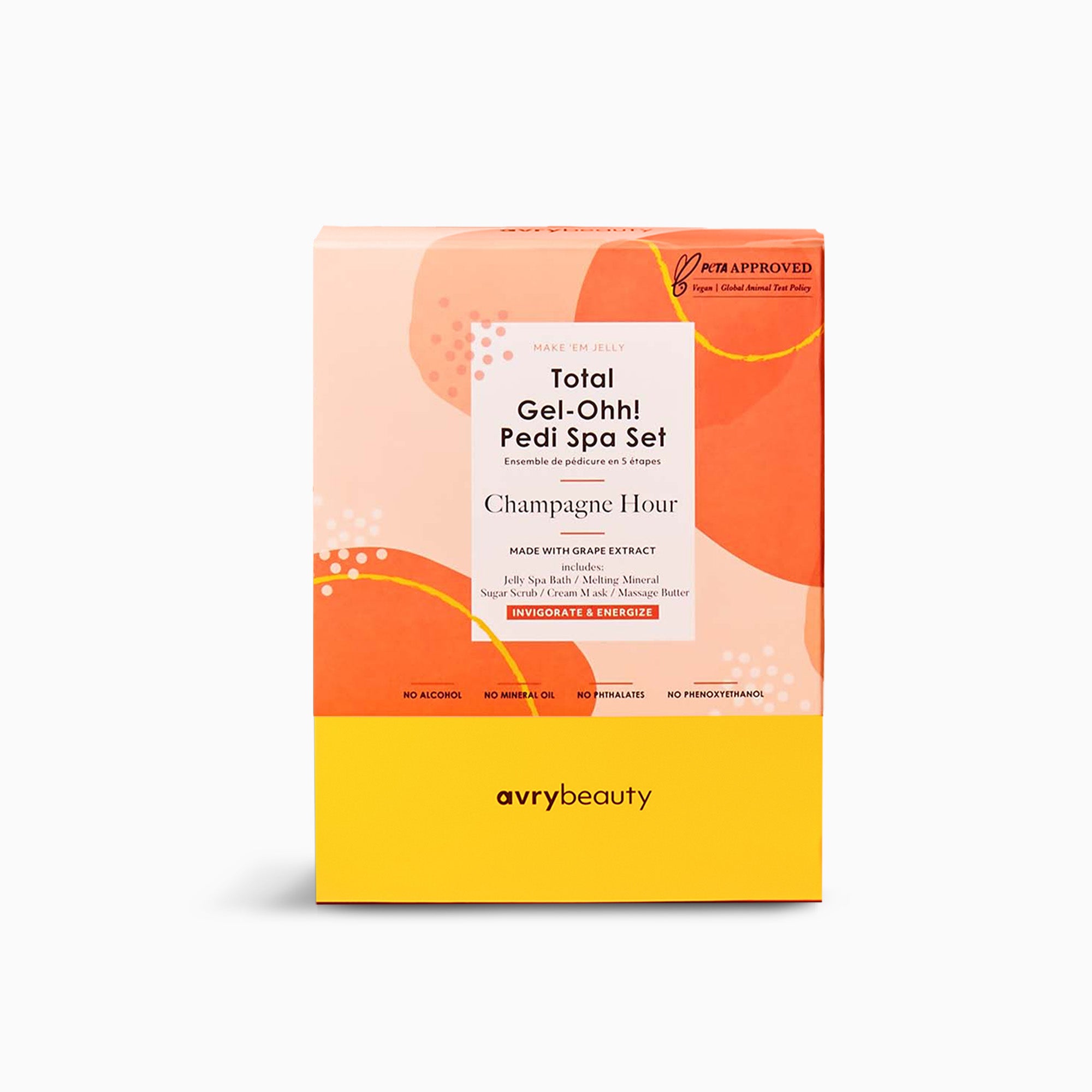 Champagne Hour Total Gel-Ohh! Pedi Spa Set Pedicure Kit | AvryBeauty