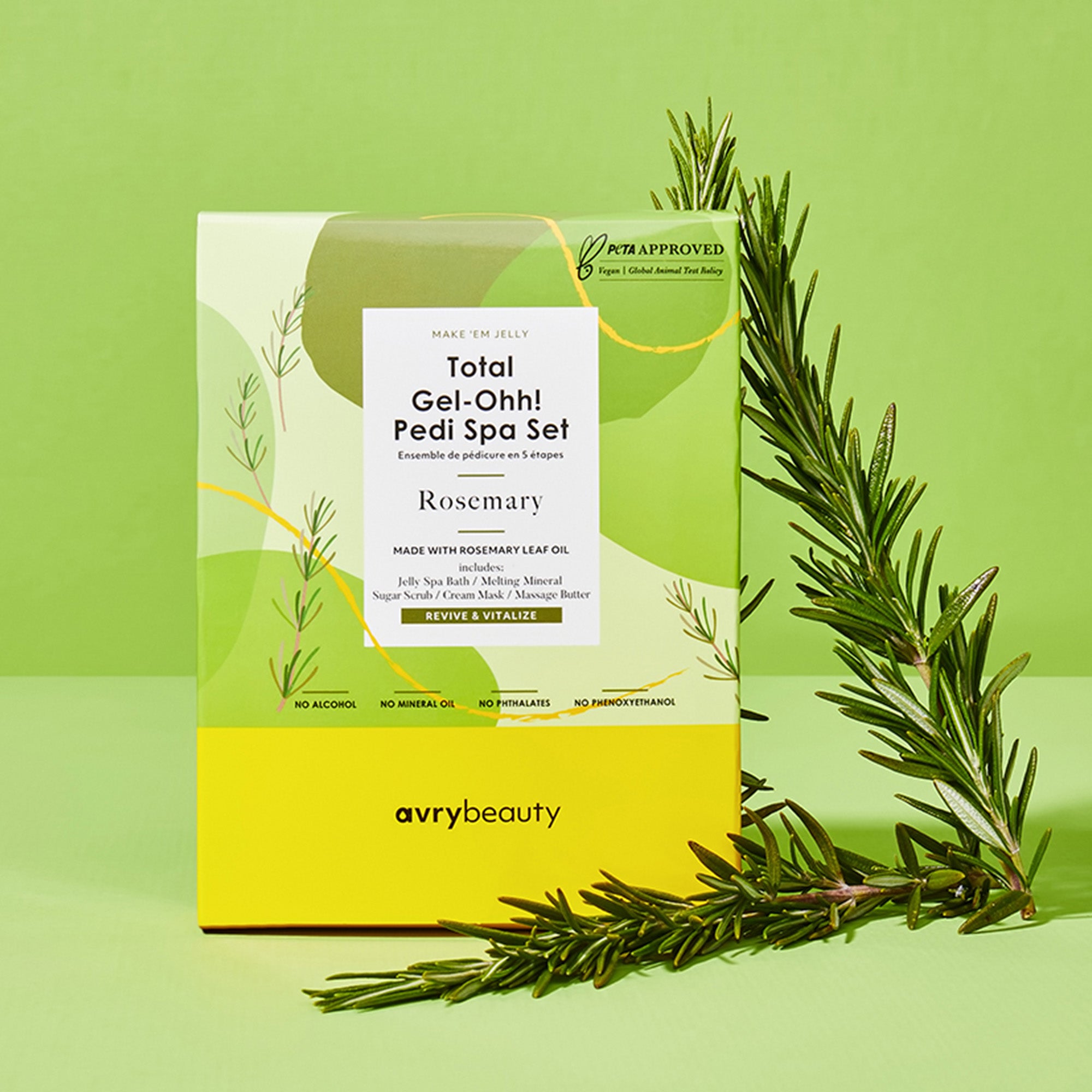 Rosemary Total Gel-Ohh! Pedi Spa Set Pedicure Kit | AvryBeauty