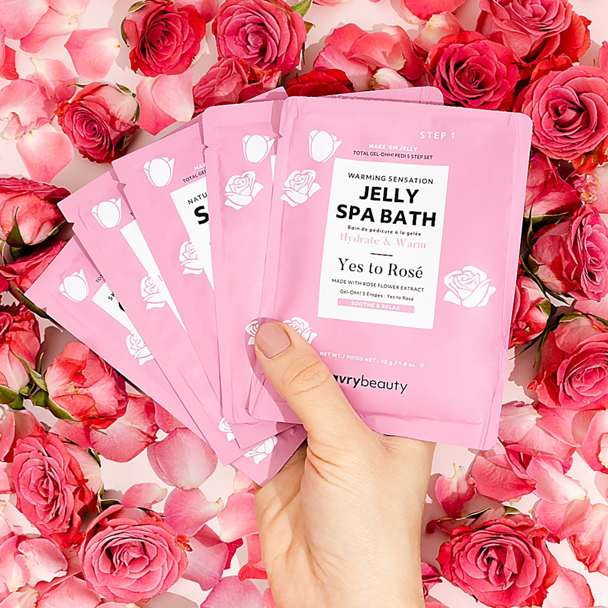 Yes to Rose Total Gel-Ohh! Pedi Spa Set Pedicure Kit | AvryBeauty