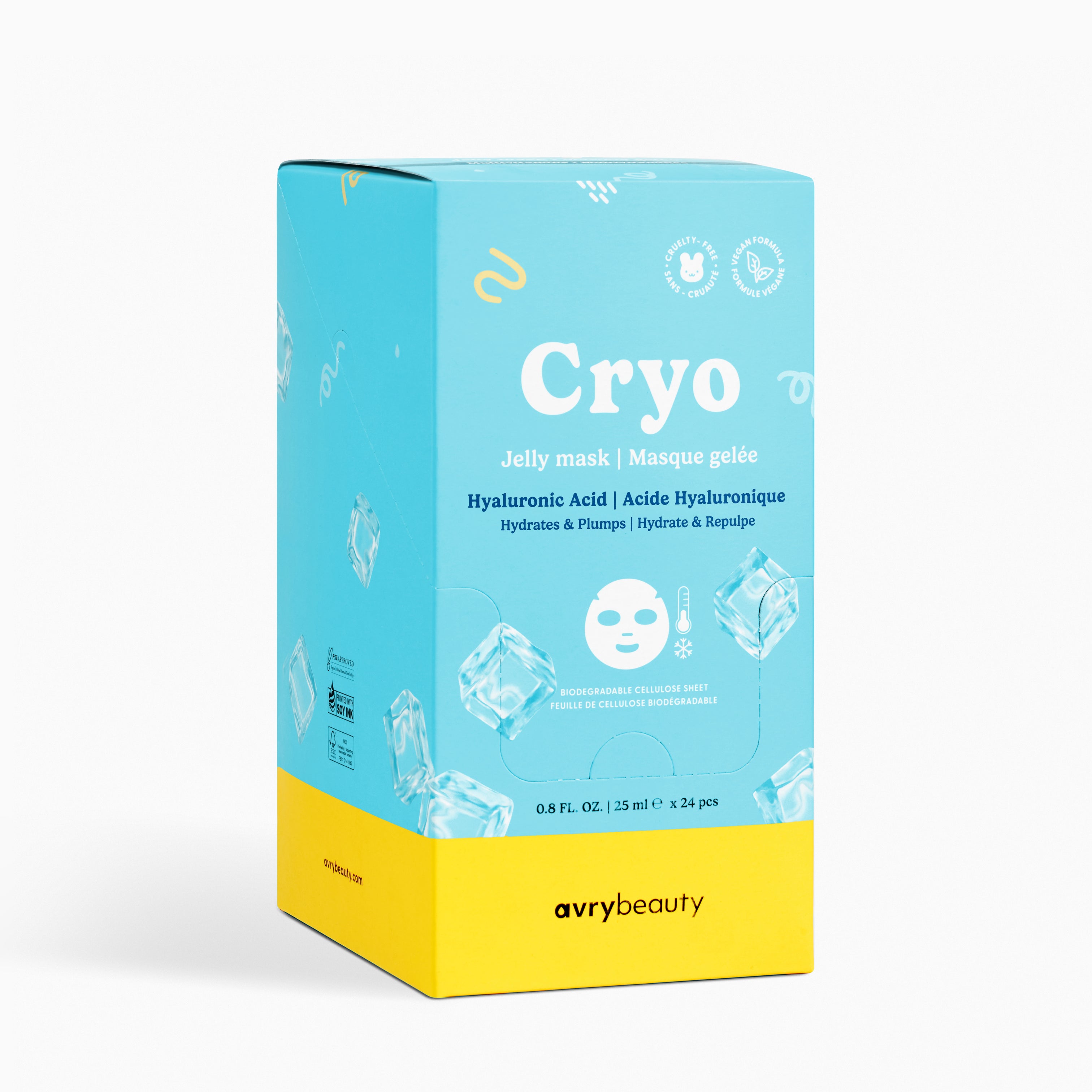 Cryo Jelly Mask Display Kit - Hyaluronic Acid | AvryBeauty
